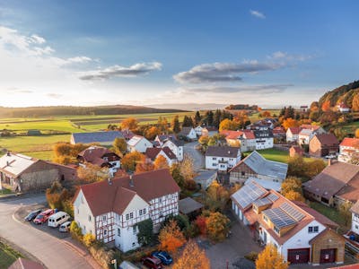 Row of connected houses in property chain